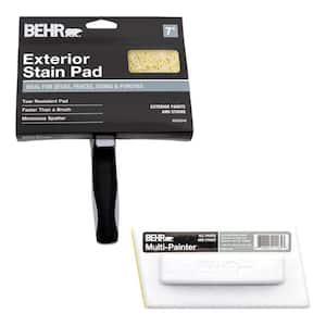 6 in. Multi Painter for Edging and Trimming with 7 in. Exterior Stain Pad Applicator