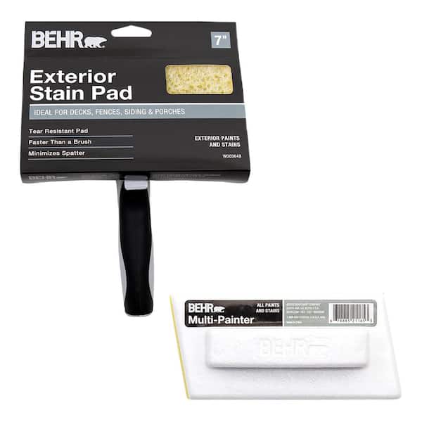 BEHR 6 in. Multi Painter for Edging and Trimming with 7 in. Exterior Stain Pad Applicator