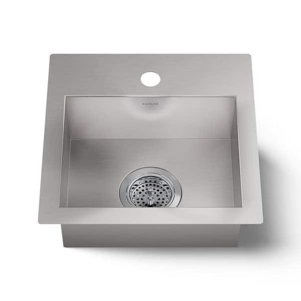 Vault Stainless Steel 15 in. Undermount Bar Sink