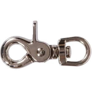 Round Eye Swivel Bolt Snap Hook, Round Eye Lifting Snap Hook Cargo snap  Hook Stainless Steel Authentic Swivel Round Eye Snap Clip (90mm/0.5T)