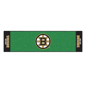 NHL Boston Bruins 1 ft. 6 in. x 6 ft. Indoor 1-Hole Golf Practice Putting Green