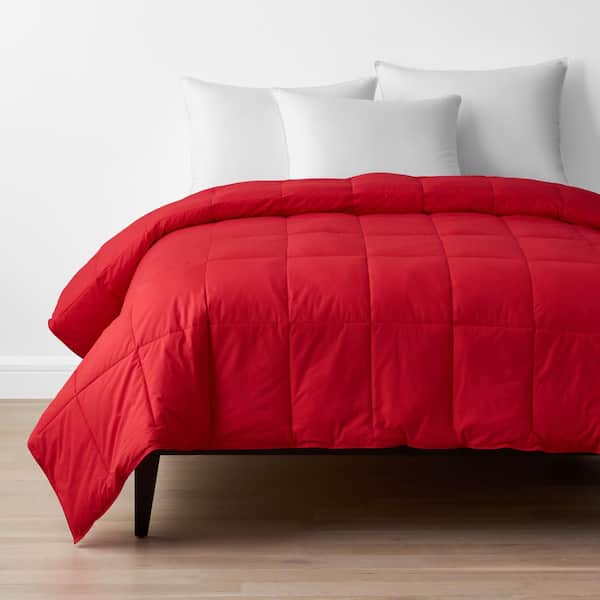 The Company Store Company Cotton Apple Red Full Down Alternative Comforter