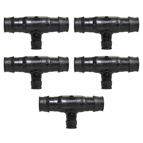 Uponor ProPEX 3/4 in. x 3/4 in. x 1/2 in. PEX-A Expansion Barb Engineered Polymer Reducing Tee (5-Pack)