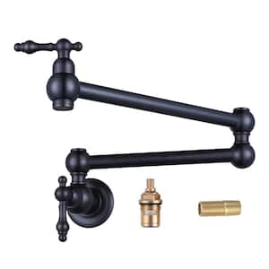Wall Mounted Pot Filler Only For Cold in Oil Rubbed Bronze
