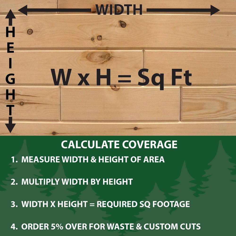 Wilson 8" Unfinished Knotty Pine Tongue and Groove Planks