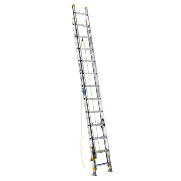 Werner 24 ft. Aluminum D-Rung Equalizer Extension Ladder with 250 lb. Load Capacity Type I Duty Rating