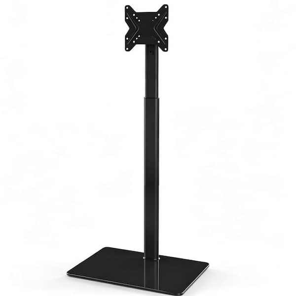 100° Swivel TV & Monitor Stand, Fits 19‑43" TVs, Tilt Height Adjustable, Space‑Saving Corner Design