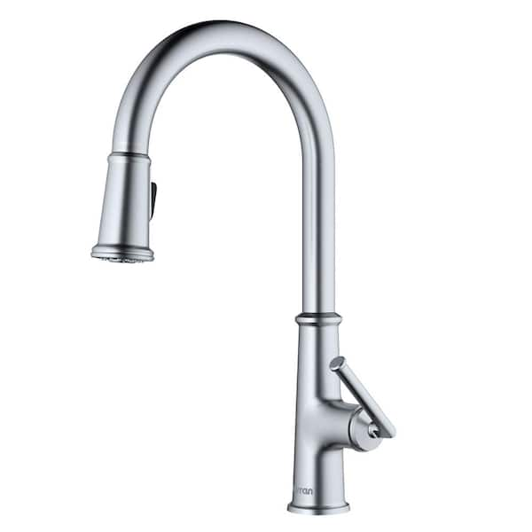 Karran Elwood Single Handle Pull Down Sprayer Kitchen Faucet in ...