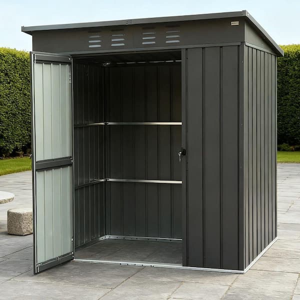 5 ft. x 3 ft. Metal Shed with Double Door (15 sq. ft. )