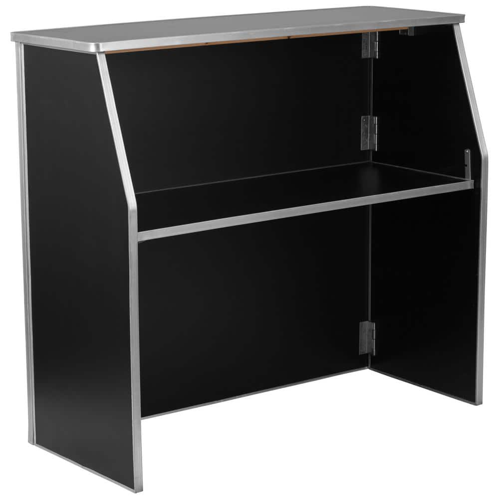 Carnegy Avenue Black Wood Home Bar CGAXF211663BLHD The Home Depot