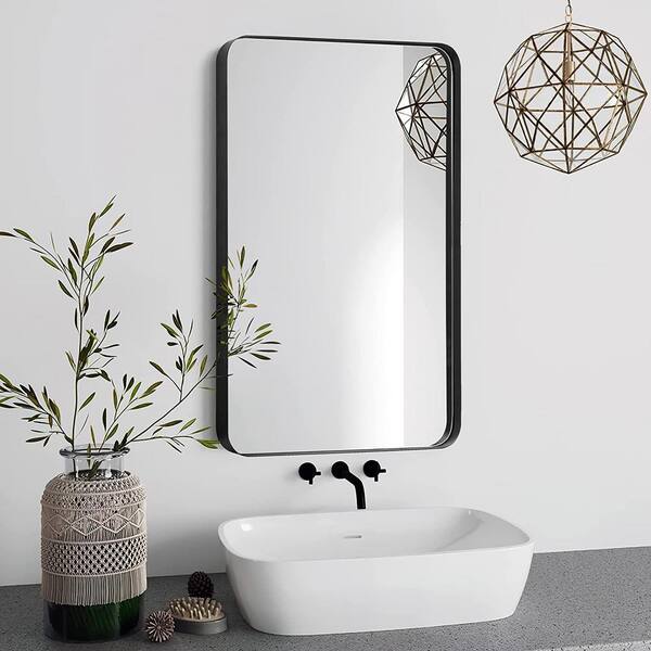 TOOLKISS 24 in. W x 36 in. H Rectangular Aluminum Framed Wall Bathroom