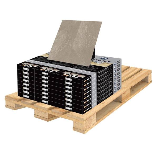 TrafficMaster Sandstone Taupe 12 in. x 23.82 in. Resilient Vinyl Tile Flooring (475.2 sq. ft. / pallet)