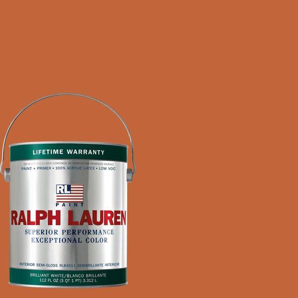 Ralph Lauren 1-gal. Varsity Orange Semi-Gloss Interior Paint