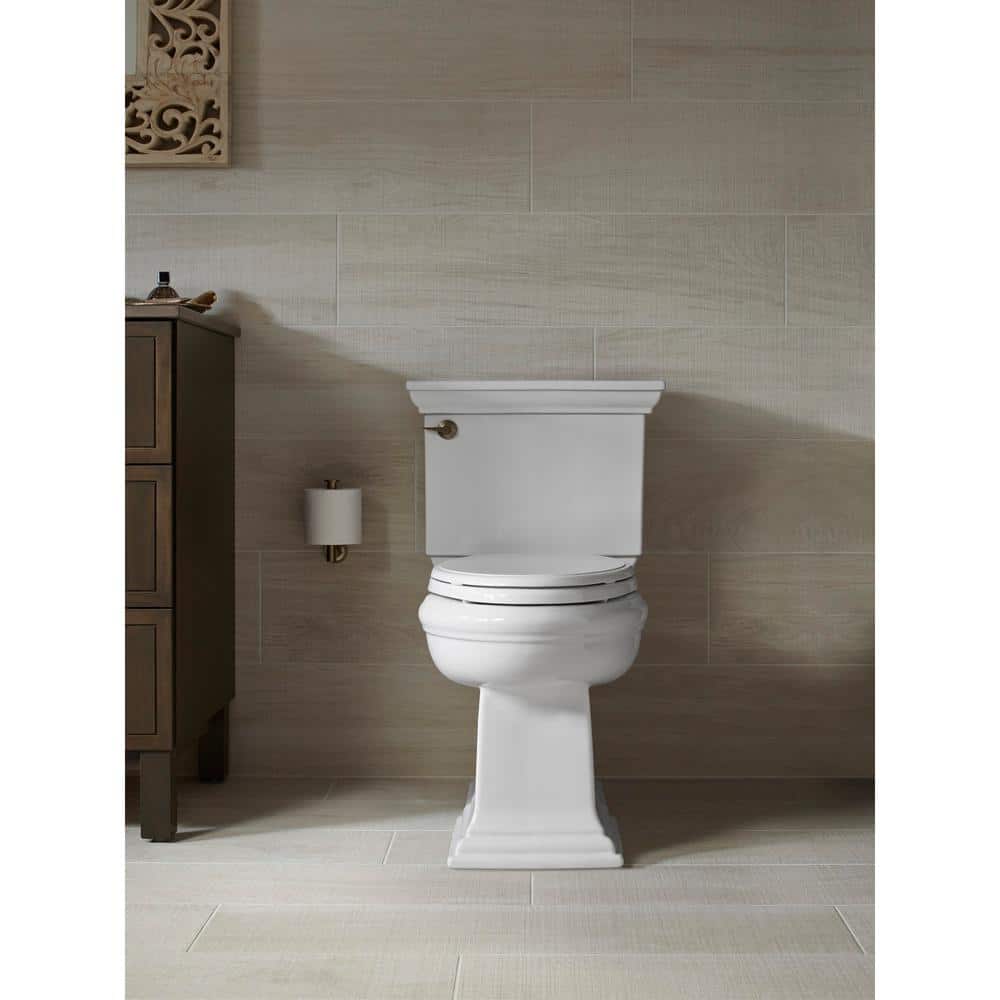 Memoirs White Ceramic Toilet Tank with Chrome Lever