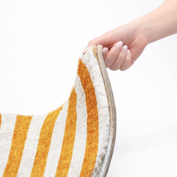 Dream Shag Premium Machine Washable Abstract ADS528 Orange 2 ft. x 3 ft. Accent Rug