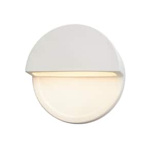 Ambiance Dome 12-Watt Bisque Integrated LED Ceramic Wall Sconce (Downlight)