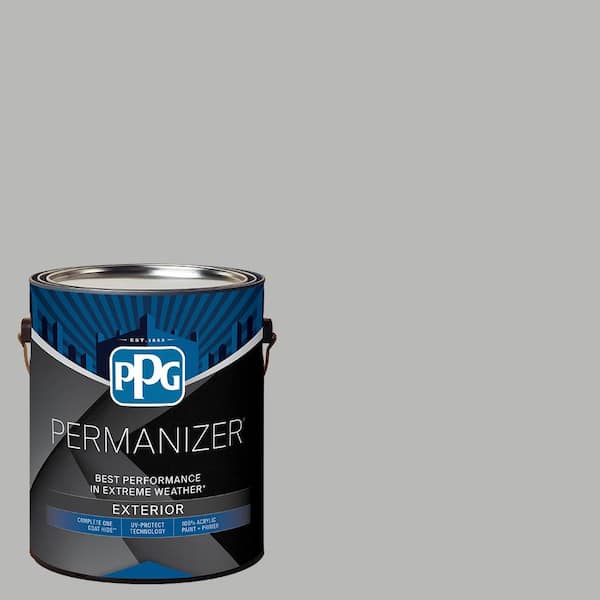 1 gal. PPG0995-4 Pigeon Feather Flat Exterior Paint