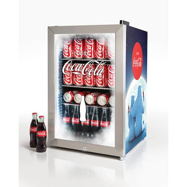 Nostalgia Coca-Cola 2.4 cu. ft. 80-Can Limited Edition Commercial Beverage Cooler, Blue
