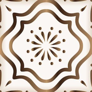 6 in. x 6 in. Brown and Off-White B505 Vinyl Peel and Stick Tile (24 Tiles, 6 sq. ft./pack)