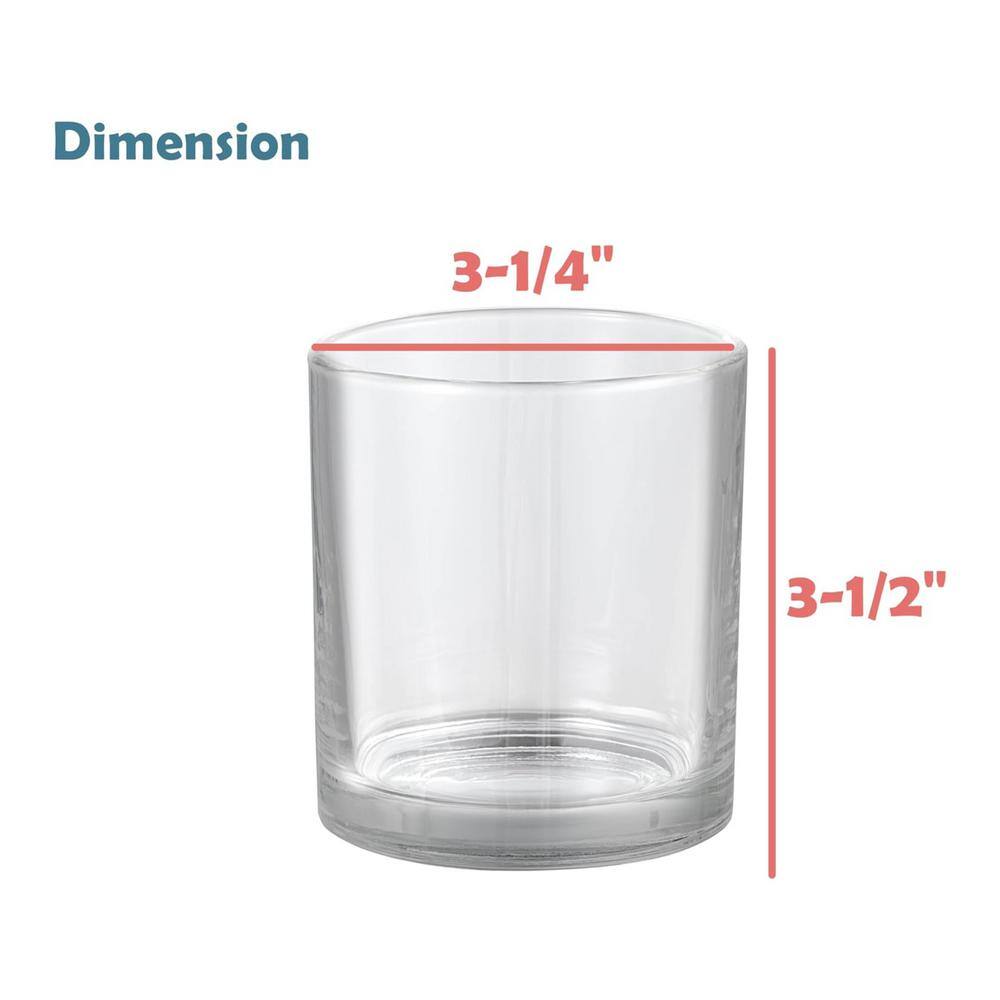 Clear Glass Votive Candle Holders Set of 4