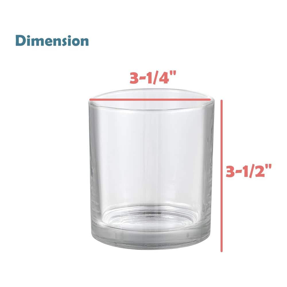 Clear Glass Votive Candle Holders Set of 8