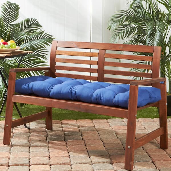 Greendale Home Fashions 51 in. Outdoor Bench Cushion Marine Blue