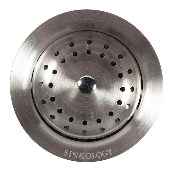SINKOLOGY SinkSense 3.5 in. Basket Strainer Drain with Post Style Basket in Stainless Steel