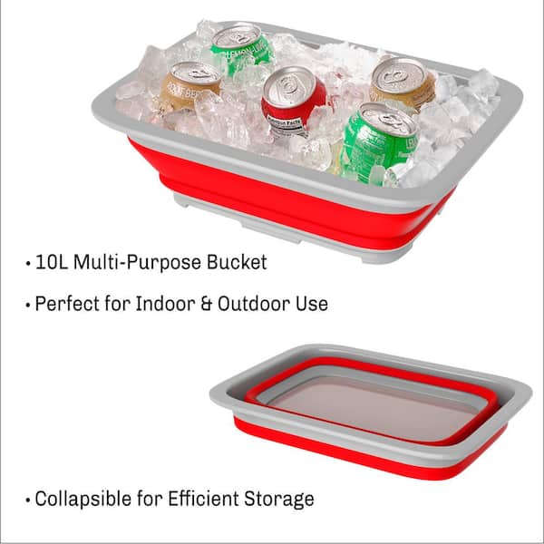 Foldable Pop Up Storage Container/Organizer - Portable Washing Tub