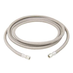 1/4 in. Compression x 1/4 in. Compresssion x 120 in. Braided Polymer Ice Maker Supply Line