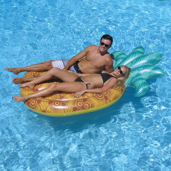 Yellow Swimline 78"L x 41"W Swimming Pool Giant Cool Chaise Lounge Float 
