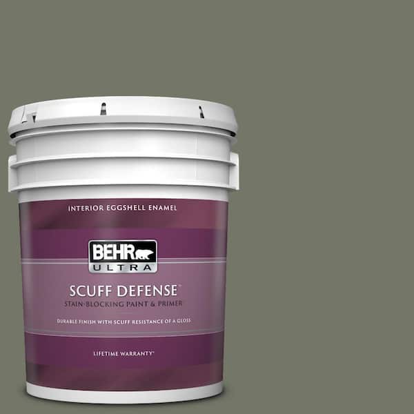 BEHR ULTRA 5 gal. #PPU10-19 Conifer Green Extra Durable Eggshell Enamel Interior Paint & Primer