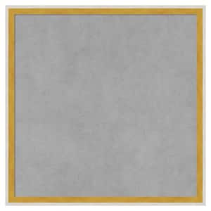 Paige White Gold 17 in. x 17 in Framed Magnetic Board