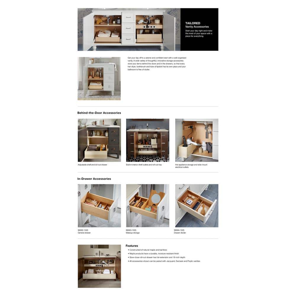 Walnut Flax 36" Wall-Hung Bathroom Vanity with White Top