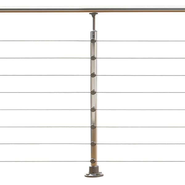 Dolle Prova PA1ab 42 in. x 1-1/2 in. Anthracite Top Mount Post