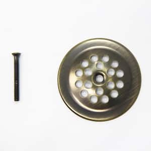 Bathtub/Bath Tub Shoe Grid/Strainer Cover 2-7/8 Inch with Matching Screw for use with Trip Lever Style Drain Assembly