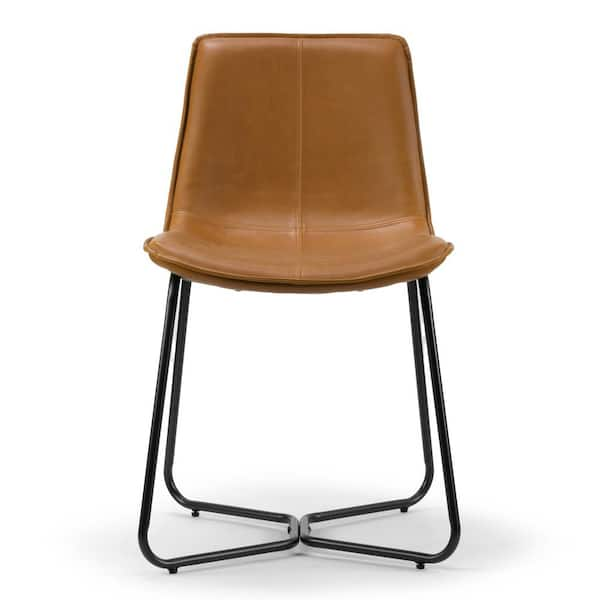 West elm discount leather dining chair