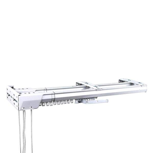 Double Traverse Curtain Rod 48-84" One-way draw Cord Left 