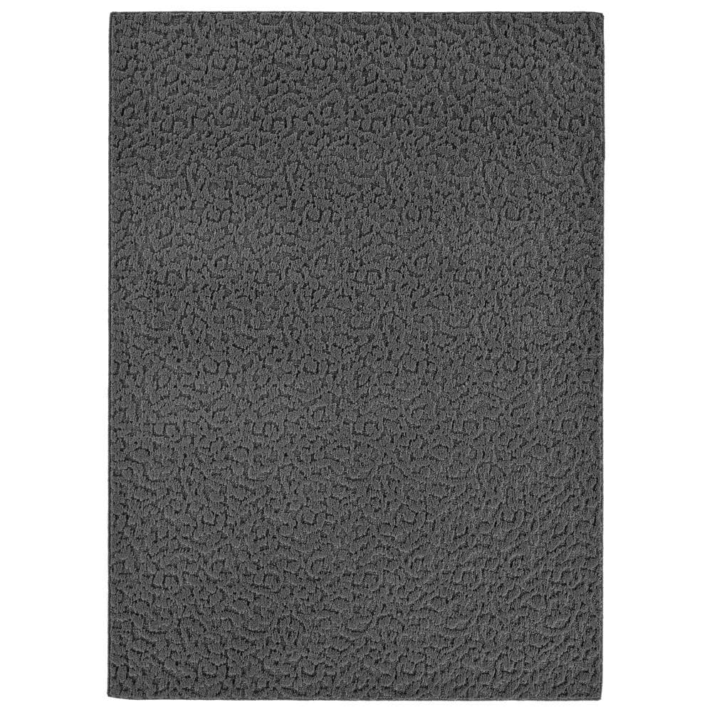 Ivy Vine 9' x 12' Cinder Gray Tufted Synthetic Area Rug
