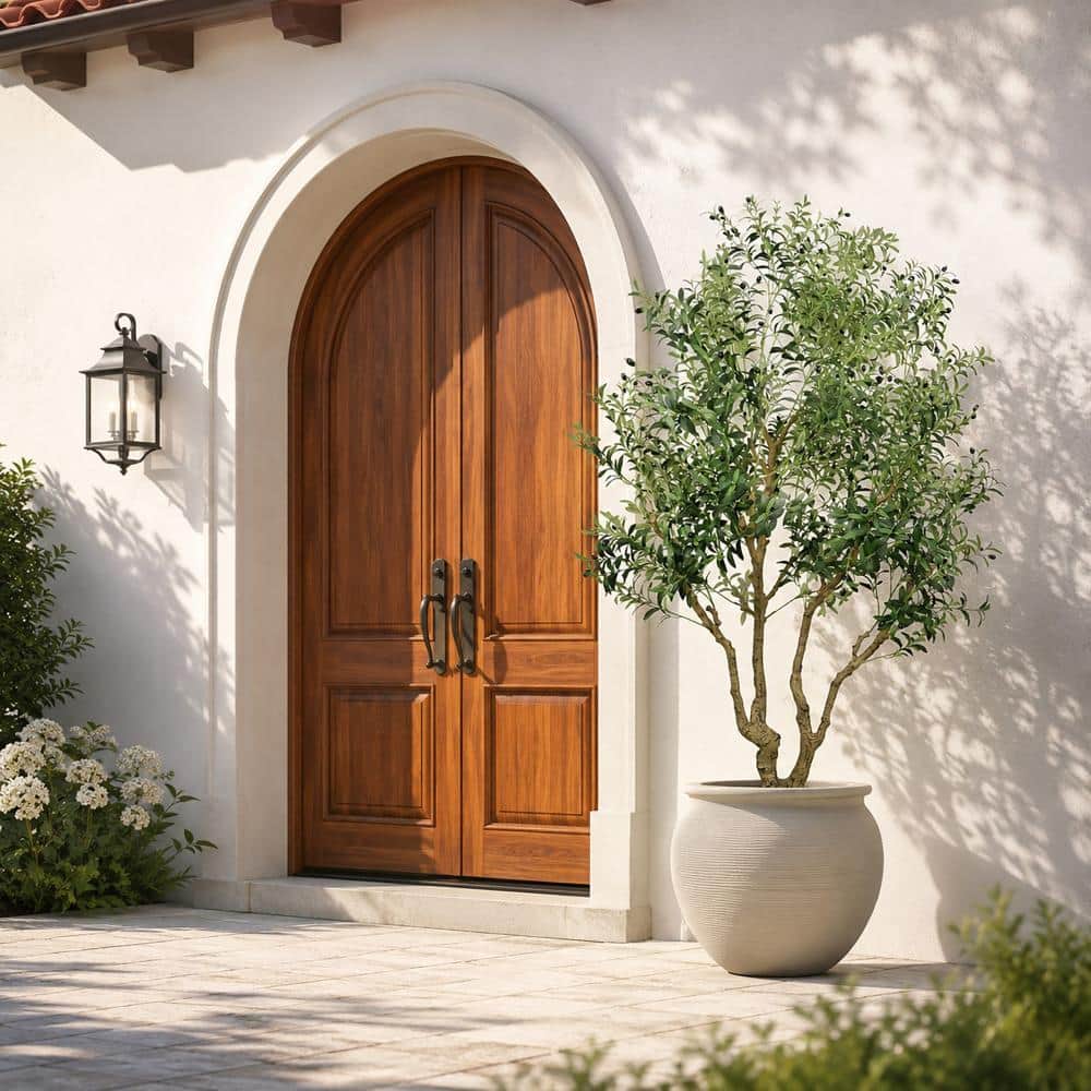 8.2 ft. Artificial Olive Tree Faux Silk Tree with Fruit in Pot for Indoor Outdoor Home Office Decor price history on PriceWatchPro
