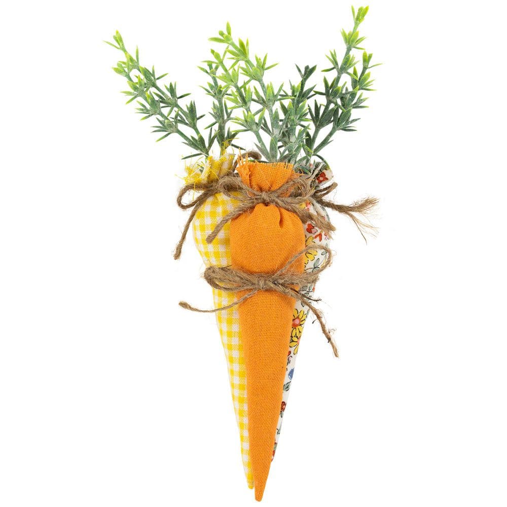 "Fabric Carrot Easter Decorations-9""-Orange and Yellow-Set of 3" price history on PriceWatchPro