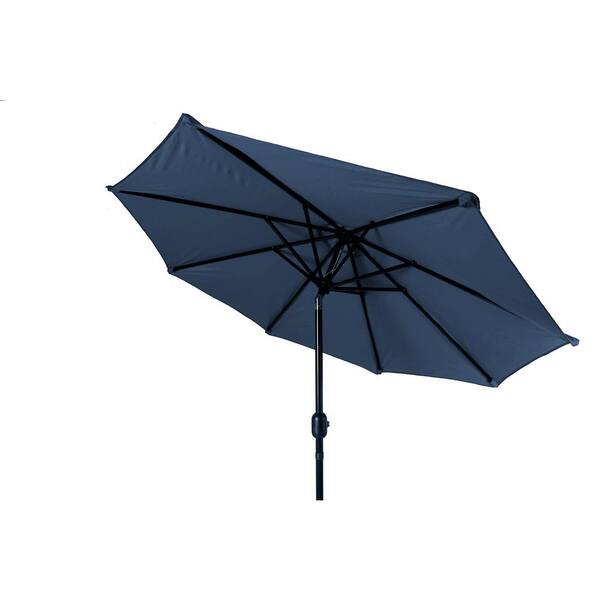 Trademark Innovations 7 ft. Market Tilt Crank Patio Umbrella in Blue