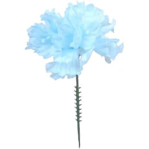 5in. Light Blue Artificial Carnation Flower Picks Centerpieces, 100 Packs, Floral Home by Artificial Flowers