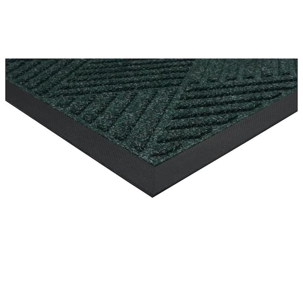 Graphite Grid Green 24 in. x 36 in. Indoor/Outdoor Doormat