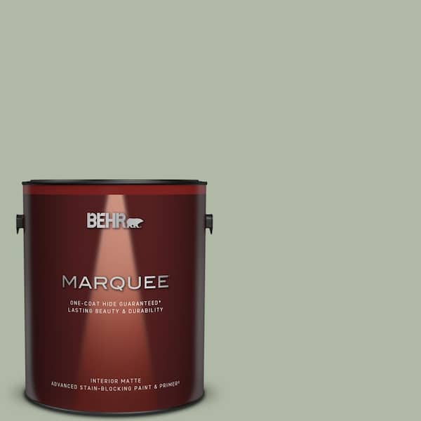 BEHR MARQUEE 1 gal. #N390-3 Jojoba One-Coat Hide Matte Interior Paint & Primer