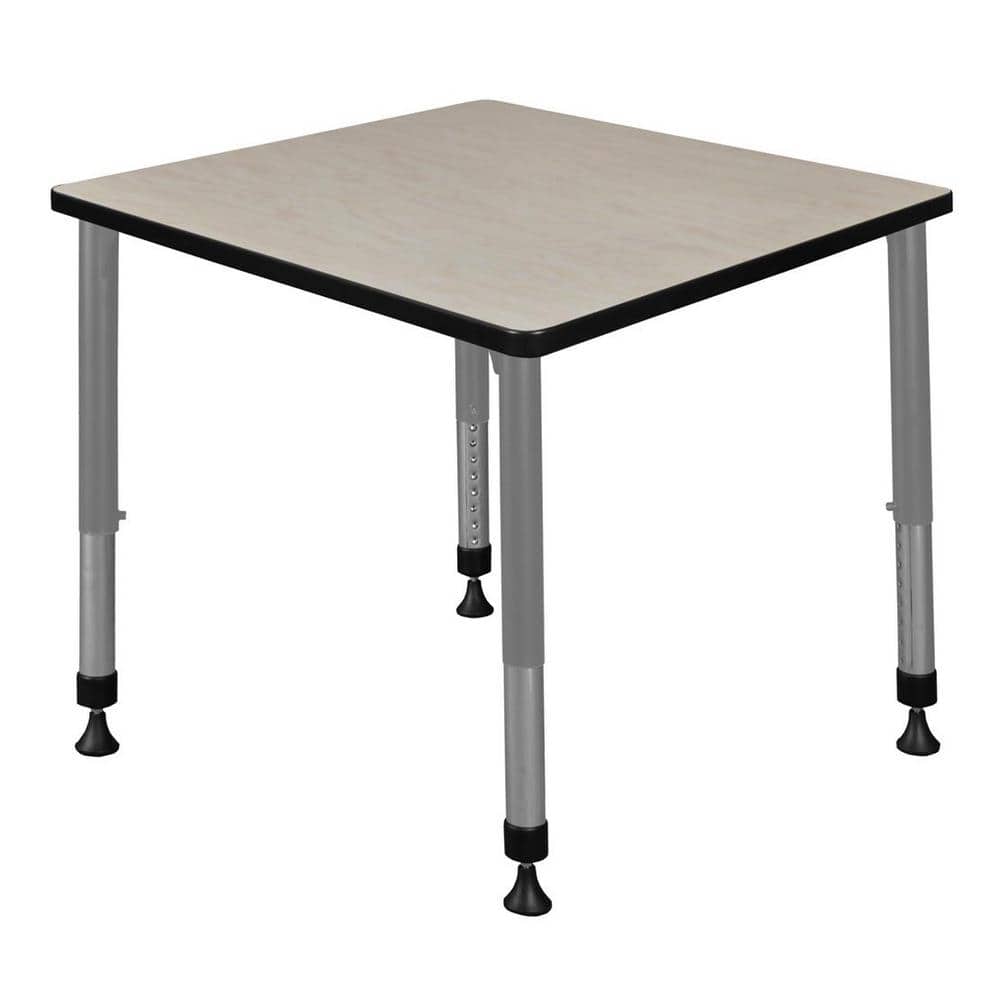 Kee 30 in. Rectangular Maple Composite Classroom Activity Desk with Adjustable Height