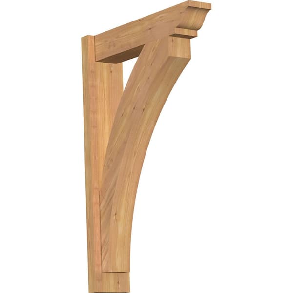 Ekena Millwork 6 in. x 34 in. x 22 in. Western Red Cedar Thorton Traditional Smooth Outlooker