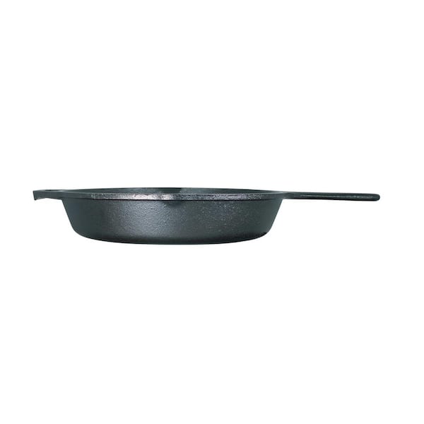 Lodge Authentic Yellowstone Y Logo 10 .25 in. Cast Iron Skillet in Black  with Pour Spout L8SKYW - The Home Depot
