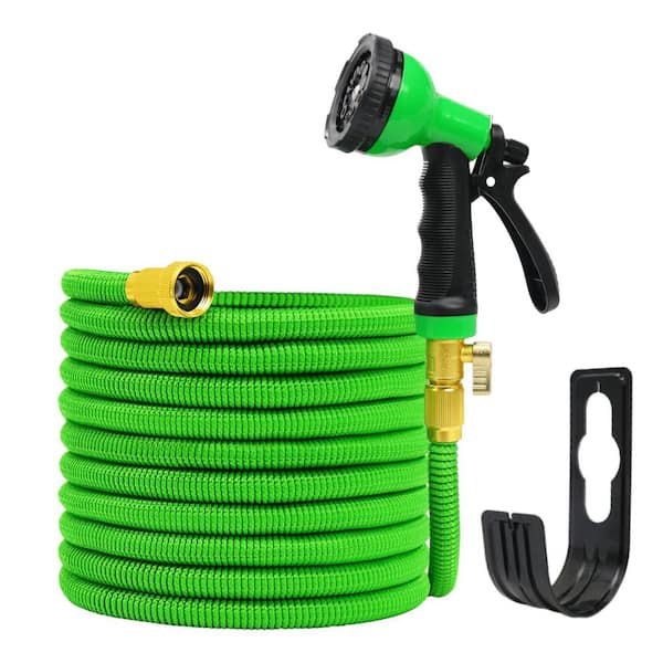 GardenJoy Expandable Garden Hose 3/4 in. x 75 ft. With 10 Function Sprayer Nozzle Magic Water hose