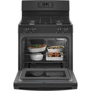 30 in. 4.8 cu. ft. Gas Range in Black