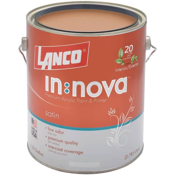 Lanco Color Collection Flat Interior Wall & Trim Paint, Off-White, 1 Gallon